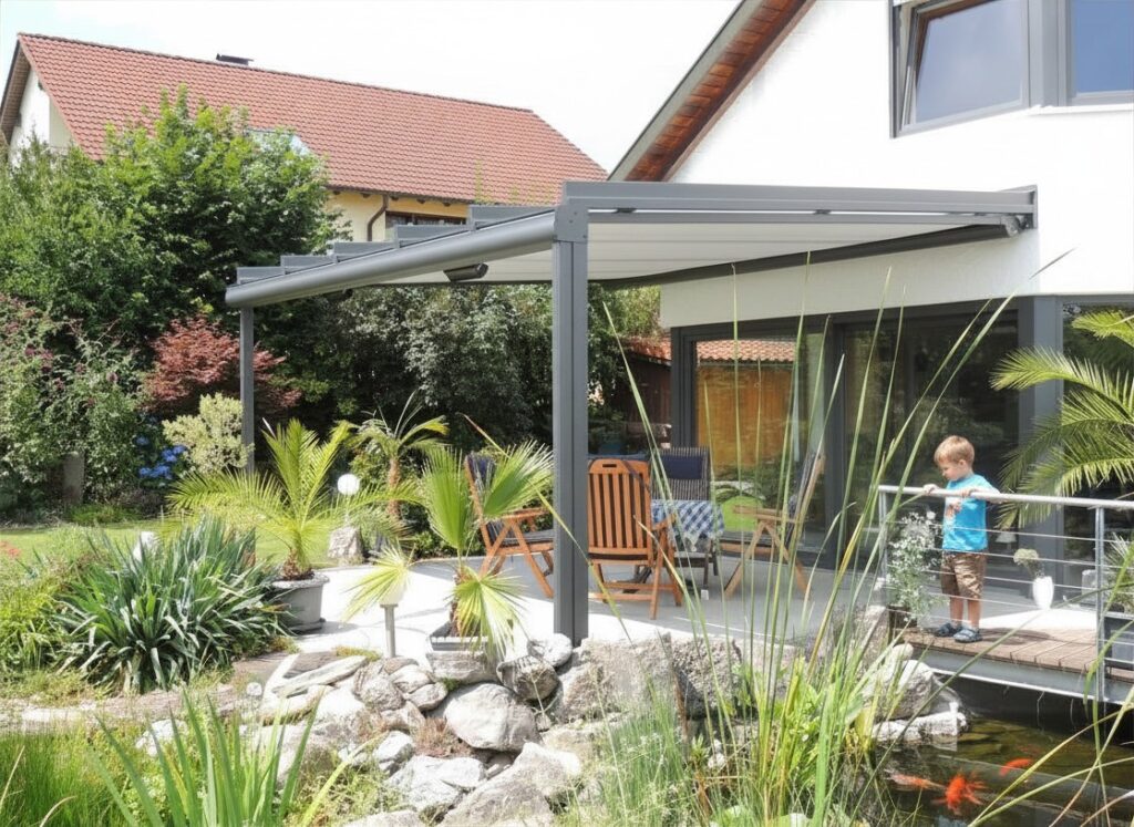 Terrassenüberdachung mit Markise